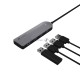 Ультрокомпактный Type-C USB 3.0 Хаб  превратит 1 порт USB-C в четыре порта данных USB 3.0 со скоростью передачи данных до 5 Гбит / с.