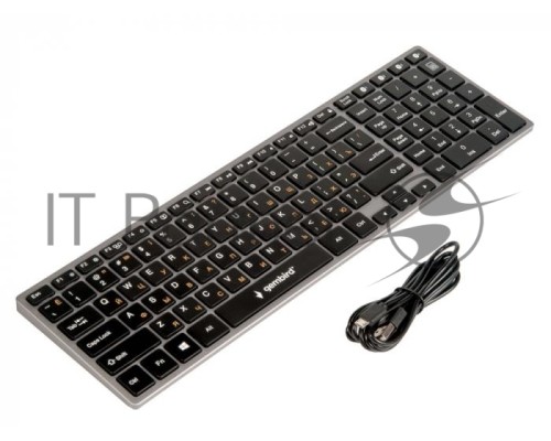 Клавиатура беспроводная Gembird KBW-2, Bluetooth, 106 кл., ножничный механизм, бесшумная