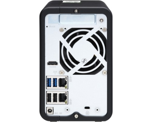 Сетевое хранилище без дисков SMB QNAP TS-253D-4G Сетевой RAID-накопитель, 2 отсека 3,5