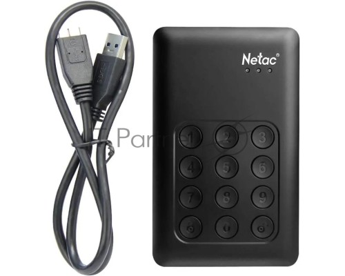 Внешний жесткий диск Netac Secure K390 NT05K390K-001T-30BK, 1Tb 2.5