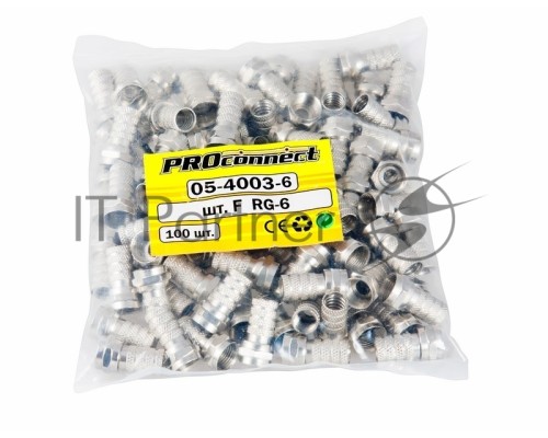 РАЗЪЕМ F-разъем RG-6 | 05-4003-6 | PROconnect РАЗЪЕМ F-разъем RG-6 | 05-4003-6 | PROconnect