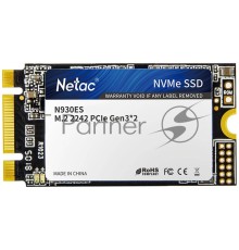 Накопитель SSD M.2 2242 Netac 1.0Tb N930ES Series <NT01N930ES-001T-E2X> Retail (PCI-E 3.1 x2, up to 1650/1500MBs, 3D TLC, NVMe 1.3, 22х42mm)