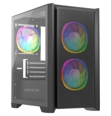 Powercase Alisio Micro Z3B ARGB, Tempered Glass, 3x 120mm ARGB fan, чёрный, mATX  (CAMZB-A3)