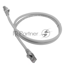 Патч-корд LANMASTER LSZH FTP кат.6A, 10 м, серый