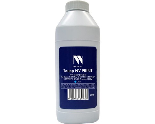 [Расходные материалы] NV Print Тонер + девелопер для Canon C-EXV54, C-EXV49, C-EXV34, C-EXV28, C-EXV29 для IR C3025i, 3125, IR Adv C3320i, C3325i, C3330i, C2020, C2025, C2030, C2220, C2225, C2230, Premium (250г) Cyan 
