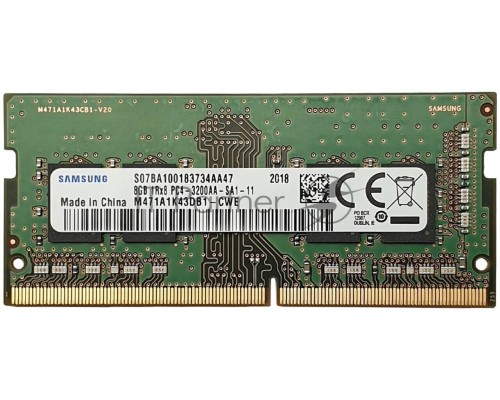 Оперативная память Samsung 8GB DDR4 3200MHz SO-DIMM (PC4-25600) 1.2V (M471A1K43DB1-CWE)