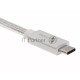 Кабель USB 3.1 Type Cm -- Cm IC 5А 10Gbs длина 1M, Telecom <TC420S> серебряный