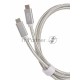 Кабель USB 3.1 Type Cm -- Cm IC 5А 10Gbs длина 1M, Telecom <TC420S> серебряный