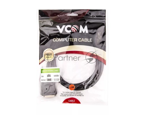 Кабель HDMI-DVI 1.5M CG484G-1.5M VCOM
