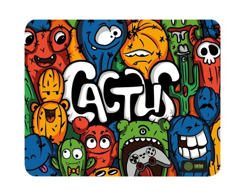 [Кактус коврики] Коврик для мыши Cactus Colorful Cacti 400x300x3мм (CS-MP-PRO07XL)