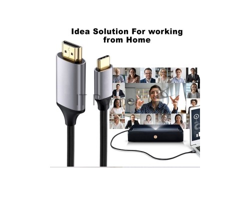 Кабель USB3.1 CM-HDMI 1.8M CU423MC-1.8M VCOM