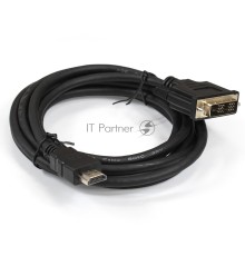 Кабель Exegate EX284893RUS  HDMI-DVI ExeGate EX-CC-HDMIM-DVIM-1.8 (19M/19M, single link, 1,8м,позолоченные контакты)