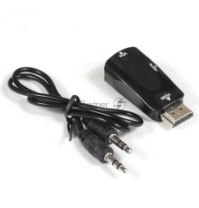 Переходник  Exegate EX284927RUS HDMI-VGA ExeGate EX-HDMIM-VGAF-C (19M/15F)