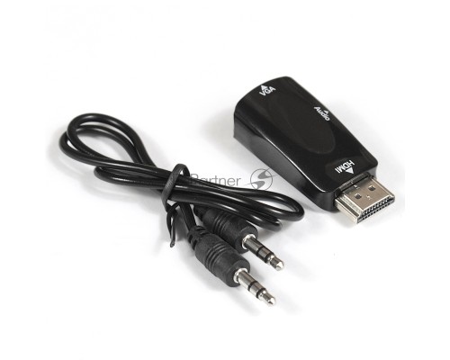 Переходник  Exegate EX284927RUS HDMI-VGA ExeGate EX-HDMIM-VGAF-C (19M/15F)