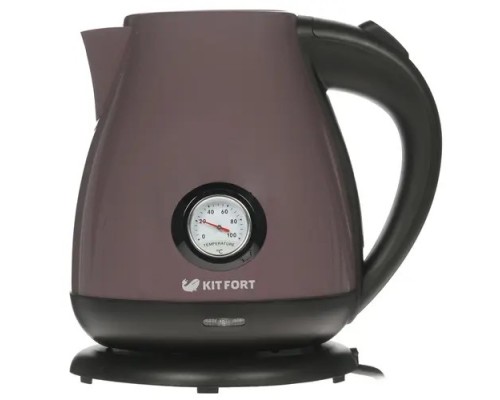 [Пылесос] Чайник электрический Kitfort КТ-642-4 1.7л. 2200Вт лиловый (корпус: нержавеющая сталь)