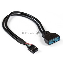 Кабель-переходник  Exegate EX284940RUS USB 2.0-USB 3.0 ExeGate EX-CC-U3U2-0.3 (9pin/19pin, 0,3м)
