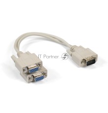 Кабель-разветвитель  Exegate EX284939RUS ExeGate EX-CC-VGA-15M2x15F-0.3 (монитор - 2xSVGA card, 15M/2x15F, 0,3м)