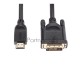 Кабель HDMI AM/DVI(24+1)M, 5м, CU, 1080P@60Hz, 2F, VCOM <CG484GD-5M>