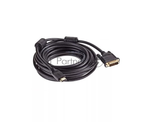 Кабель HDMI AM/DVI(24+1)M, 7.5м, CU, 1080P@60Hz, 2F, VCOM <CG484GD-7.5M>