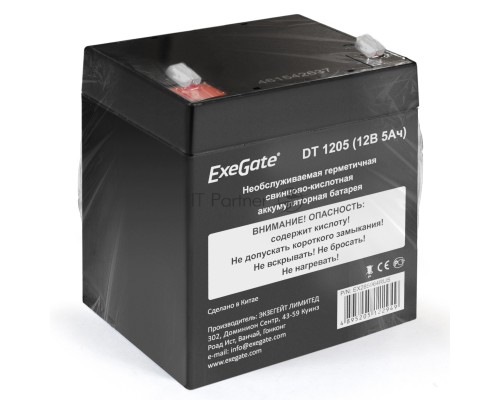 Батарея ExeGate DT 1205 (12V 5Ah, клеммы F1)