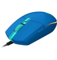 Мышь Logitech G203 LIGHTSYNC Corded Gaming Mouse  <USB, Blue, Retail> 910-005798