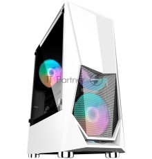 Компьютерный корпус 1STPLAYER DK-3 WHITE / ATX, tempered glass / 3x 120mm LED fans inc. / DK-3-WH-3G6