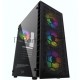 Компьютерный корпус Powercase Mistral Z4С Mesh LED, Tempered Glass, 4x 120mm 5-color fan, чёрный, ATX  (CMIZ4C-L4)