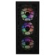 Компьютерный корпус Powercase Mistral Z4С Mesh LED, Tempered Glass, 4x 120mm 5-color fan, чёрный, ATX  (CMIZ4C-L4)