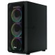 Компьютерный корпус Powercase Mistral Z4С Mesh LED, Tempered Glass, 4x 120mm 5-color fan, чёрный, ATX  (CMIZ4C-L4)