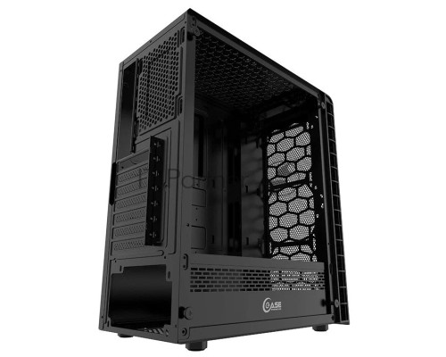 Компьютерный корпус Powercase Mistral Z4С Mesh LED, Tempered Glass, 4x 120mm 5-color fan, чёрный, ATX  (CMIZ4C-L4)