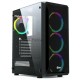 Компьютерный корпус Powercase Mistral Z4С Mesh LED, Tempered Glass, 4x 120mm 5-color fan, чёрный, ATX  (CMIZ4C-L4)