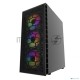 Компьютерный корпус Powercase Mistral Z4С Mesh LED, Tempered Glass, 4x 120mm 5-color fan, чёрный, ATX  (CMIZ4C-L4)