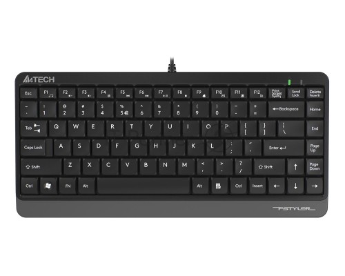 Клавиатура A4 Fstyler FK11 серый USB slim
