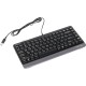 Клавиатура A4 Fstyler FK11 серый USB slim