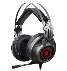 Наушники с микрофоном A4Tech Bloody J527 серый 2м мониторные USB оголовье (J527)