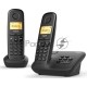 Р/Телефон Dect Gigaset A270 DUO RUS черный (труб. в компл.:2шт) АОН