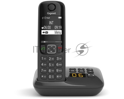 Р/Телефон Dect Gigaset AS690A RUS черный автооветчик АОН