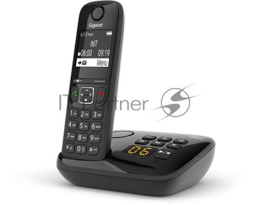 Р/Телефон Dect Gigaset AS690A RUS черный автооветчик АОН