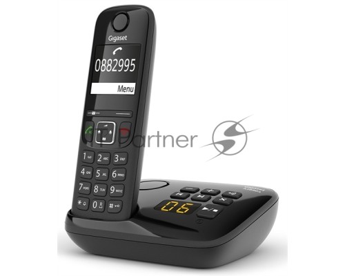 Р/Телефон Dect Gigaset AS690A RUS черный автооветчик АОН