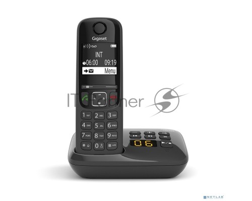 Р/Телефон Dect Gigaset AS690A RUS черный автооветчик АОН