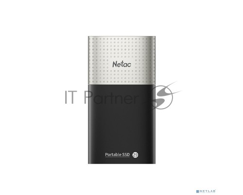 Внешний накопитель SSD External Netac 250Gb Z9 <NT01Z9-250G-32BK> (USB3.2, up to 550/480MBs, 90х47.5х11.5mm, Aluminium+Plastic)