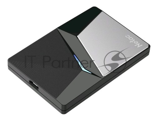 Внешний накопитель SSD External Netac 960Gb Z7S <NT01Z7S-960G-32BK> (USB3.2, up to 550/480MBs, 89х60х11.5mm, Aluminium+Steel+Plastic)