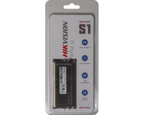 Оперативная память HIKVision SODIMM DDR4 DIMM 16Gb PC21300, 2666Mhz, HKED4162DAB1D0ZA1/16G