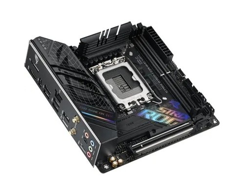 [Материнская плата] ASUS ROG STRIX B760-I GAMING WIFI  (Socket 1700, mini ITX, 2xDDR5(96GB), DP/HDMI, 1xPCIe 5.0x16, 1xLAN (2.5GbE), Wi-Fi, 4xSATA 6Gb/s, 2xM.2, 2xType-C, 3xUSB 3.2, 3xUSB 2.0)