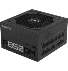 Блок питания Gigabyte ATX 850W GP-P850GM 80+ gold (24+4+4pin) APFC 120mm fan 8xSATA Cab Manag RTL