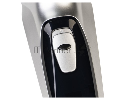 Бритва Galaxy Line GL 4209, серебряный с черным, роторная, аккумуляторная, 5 Вт, Li-Ion аккумулятор емкостью 600 мА*ч, время непрерывной работы до 1,5 ч, ножи из нержавеющей стали, 3 независимые плавающие головки, возможность промывки бреющего блока, инд
