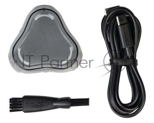 Бритва Galaxy Line GL 4209, серебряный с черным, роторная, аккумуляторная, 5 Вт, Li-Ion аккумулятор емкостью 600 мА*ч, время непрерывной работы до 1,5 ч, ножи из нержавеющей стали, 3 независимые плавающие головки, возможность промывки бреющего блока, инд