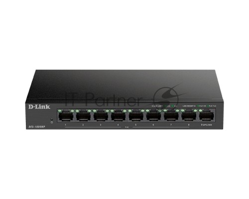 Коммутатор D-Link DES-1009MP/A1A, 9-Port Desktop Gigabit PoE Switch