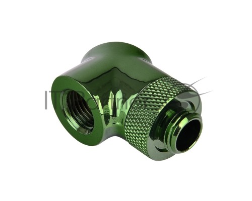 Фитинг для сво Thermaltake Pacific G1/4 90 Degree Adapter [CL-W052-CU00GR-A]  - Green/DIY LCS/Fitting/2 Pack