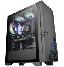 Компьютерный корпус Thermaltake H330 TG CA-1R8-00M1WN-00 Black/Win/SPCC/Tempered Glass*1/120mm Standard Fan*1
